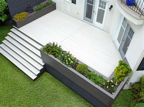 blue white deck|white decking material.